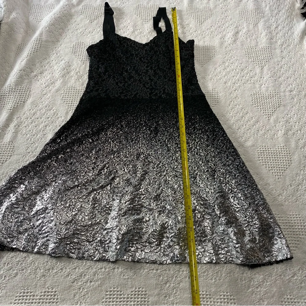 Free People Ombré Black & Silver Dress (S)